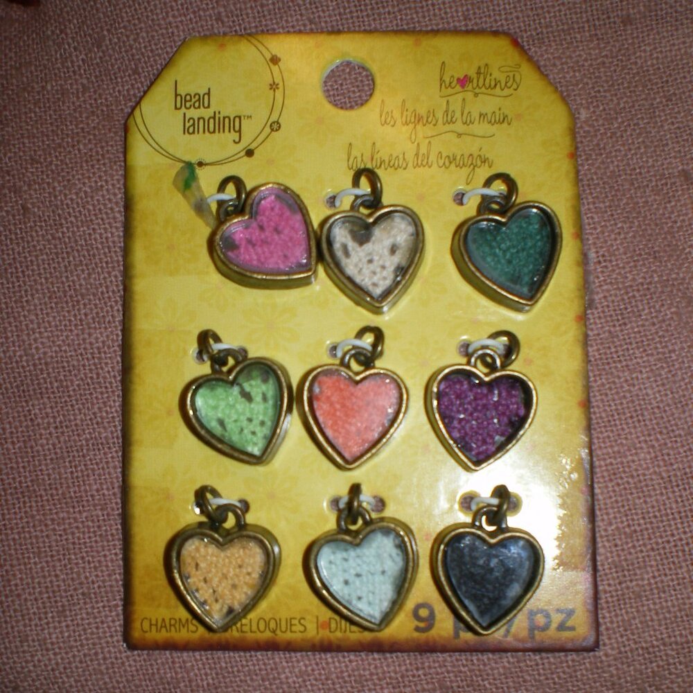 Bead Landing Heart Pendant Charms